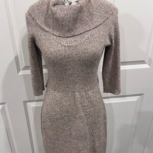 Robbie Bee Tan Cowl Neck Sweater